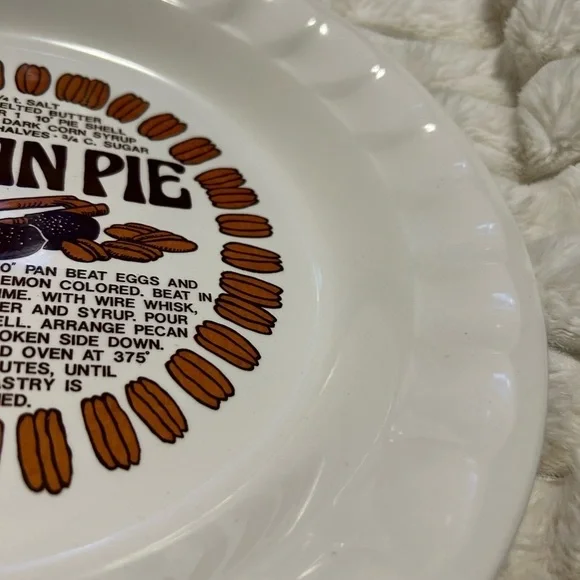 Pecan Pie Recipe Plate - Picture 3 of 6